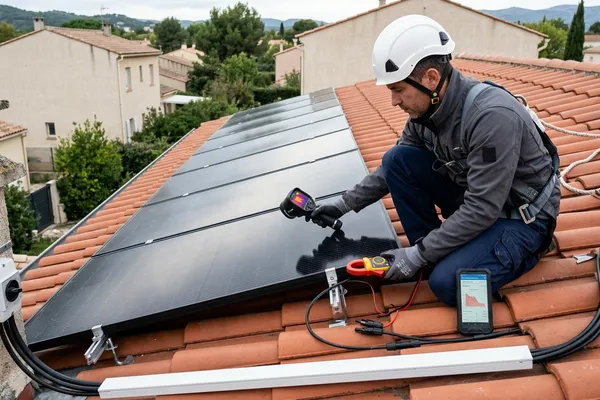 Entretien de panneaux solaires